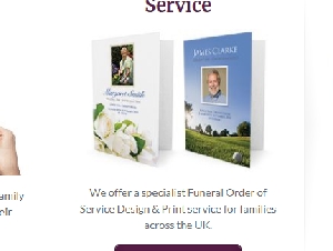 Beautiful Goodbye Funeral Stationery